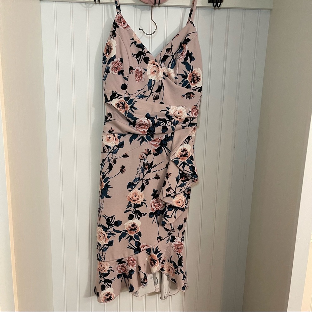 Emerald Sundae Floral Mauve Women’s Dress Size Medium New With Tags